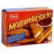 Giant Supermarket mozzarella sticks Calories