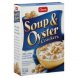 Giant Supermarket soup & oyster crackers Calories