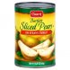 Giant Supermarket bartlett sliced pears in heavy syrup Calories