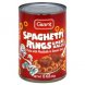 spaghetti rings & meat balls in tomato sauce
