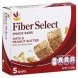 fiber select snack bars oats & peanut butter