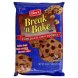 Giant Supermarket break 'n bake style chocolate chip cookies Calories