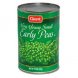 Giant Supermarket early peas very young small Calories