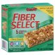 fiber select granola bars chewy, oats & caramel