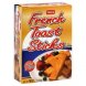 Giant Supermarket french toast sticks Calories