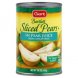 pears sliced, bartlett