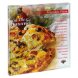 Bistro on the go bistro vegetable pizza on handmade thin crust Calories
