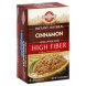 instant oatmeal high fiber, cinnamon