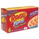 Ragu express! pasta snacks pasta & sauce, classic meat Calories