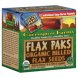 flax seeds organic milled, flax paks