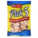 pick 5 party wings uncooked, ice glazed frying chicken