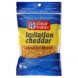 shredded cheese imitation cheddar