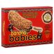 banana babies banana halves fresh-frozen, dipped in milk chocolate and rolled in peanuts