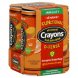 Crayons d-fence outrageous orange mango Calories