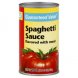 Guaranteed Value spaghetti sauce Calories