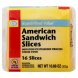 Guaranteed Value cheese american sandwich slices Calories