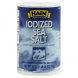 sea salt iodized
