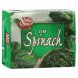 ShurFine spinach leaf Calories