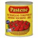 Pastene san marzano italian tomatoes with basil leaf Calories