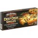 deep dish singles vegetable supreme pizzas microwaveable