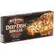 Red Baron deep dish singles sausage pizzas microwaveable Calories