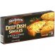 Red Baron deep dish singles four cheese pizzas microwaveable Calories