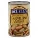 Delallo white kidney beans cannellini beans, imported italian Calories