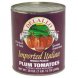 imported italian plum tomatoes in heavy juice with basil, whole peeled