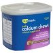 Sunmark calcium chews soft, milk chocolate Calories
