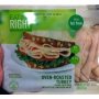 Eating Right deli style oven-roasted turkey 98% fat free Calories