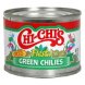Chi-Chis fiesta green chilies diced Calories