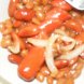 beans, baked, canned, with franks