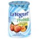 La yogurt light blended nonfat yogurt blended lowfat yogurt, peach Calories