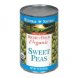 Westbrae Natural vegetarian sweet peas organic Calories