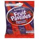 Rowntrees blackcurrant & strawberry bag fruit pastiles Calories