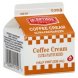 coffee cream 18% milkfat