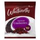 Whitworths cranberries dried & sweetened Calories