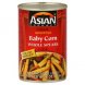 Asian Gourmet whole spears baby corn, whole spears Calories