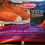 Tyson 100% all natural ingredients - breaded chicken breast tenderloins (costco) Calories
