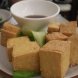 tofu, fried, prepared with calcium sulfate