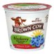 Brown Cow cream top 8oz blueberry Calories