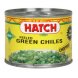 Hatch peeled green chiles chopped, mild, flame roasted Calories
