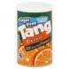 Tang orange flavor sugar free low calorie drink mix Calories