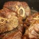 veal, shank (fore and hind), separable lean and fat, cooked, braised