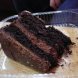cake, chocolate, prepared from recipe without frosting