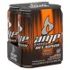 AMP ENERGY relaunch mountain dew energy supplement burst of orange citrus Calories