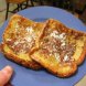 french toast, prepared from recipe, made with low fat (2%) milk