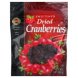 CVS gold emblem cranberries dried, sweetened Calories