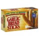 New York bread sticks garlic Calories