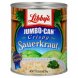 Libbys jumbo-can crispy sauerkraut Calories